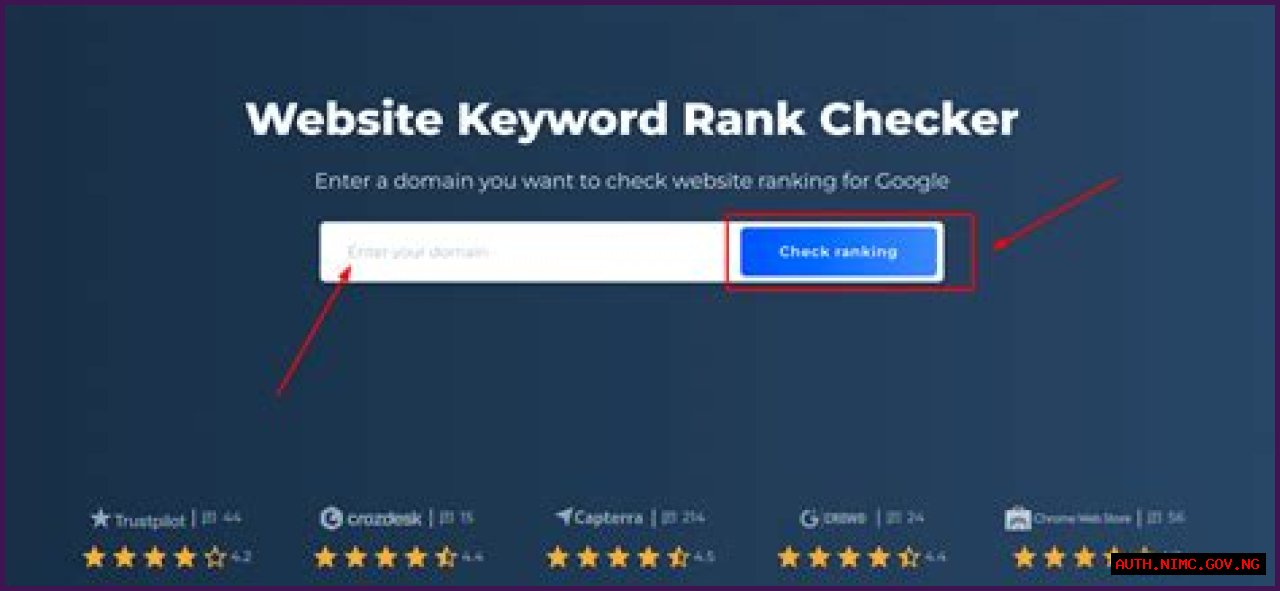 check website ranking in google by keywords