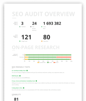 free seo audit report