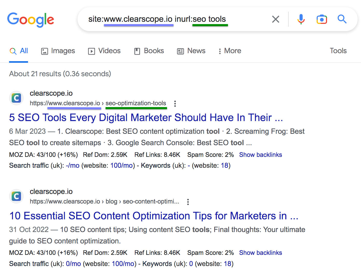 check website seo keywords