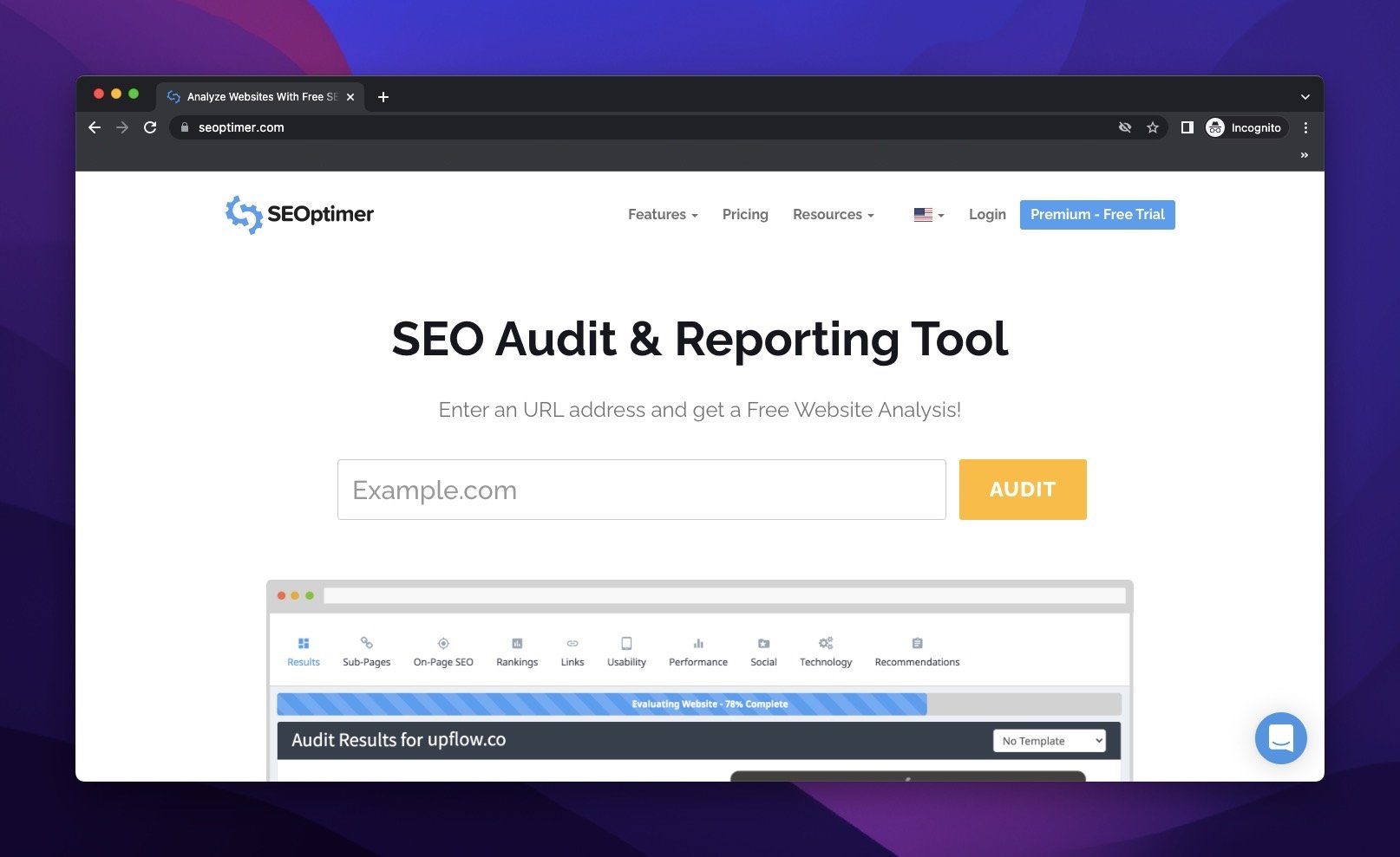 free seo audit website