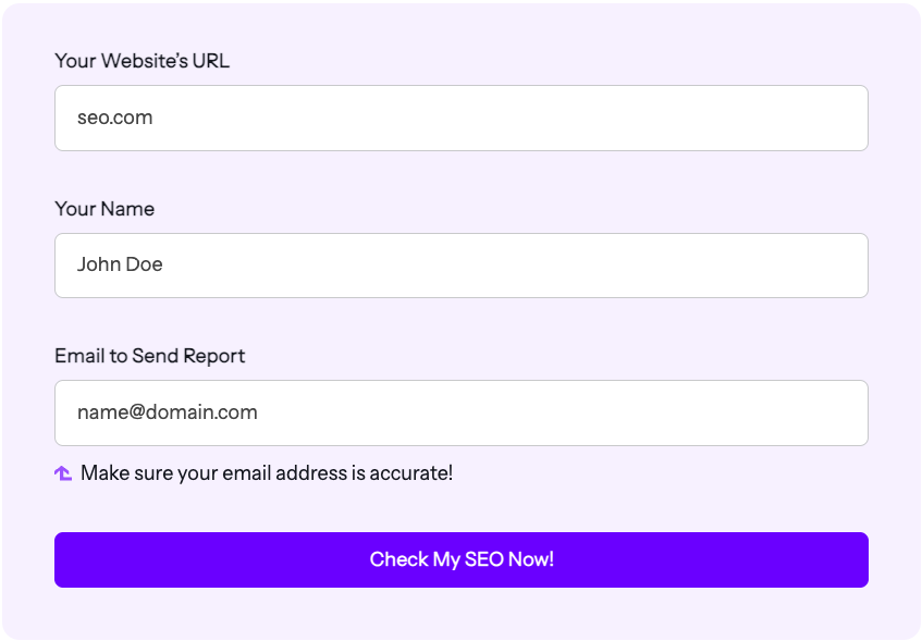 test my seo score
